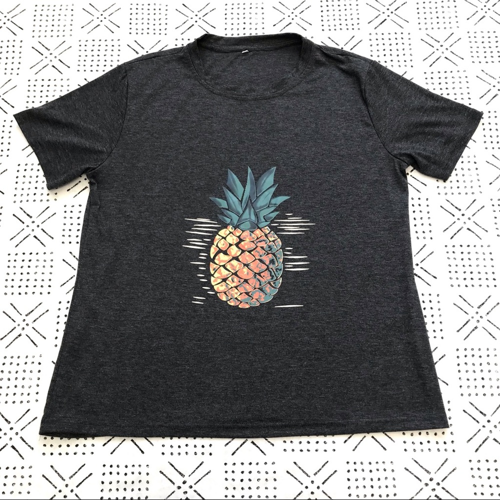 PINEAPPLE GRAPHIC PRINT T SHIRT